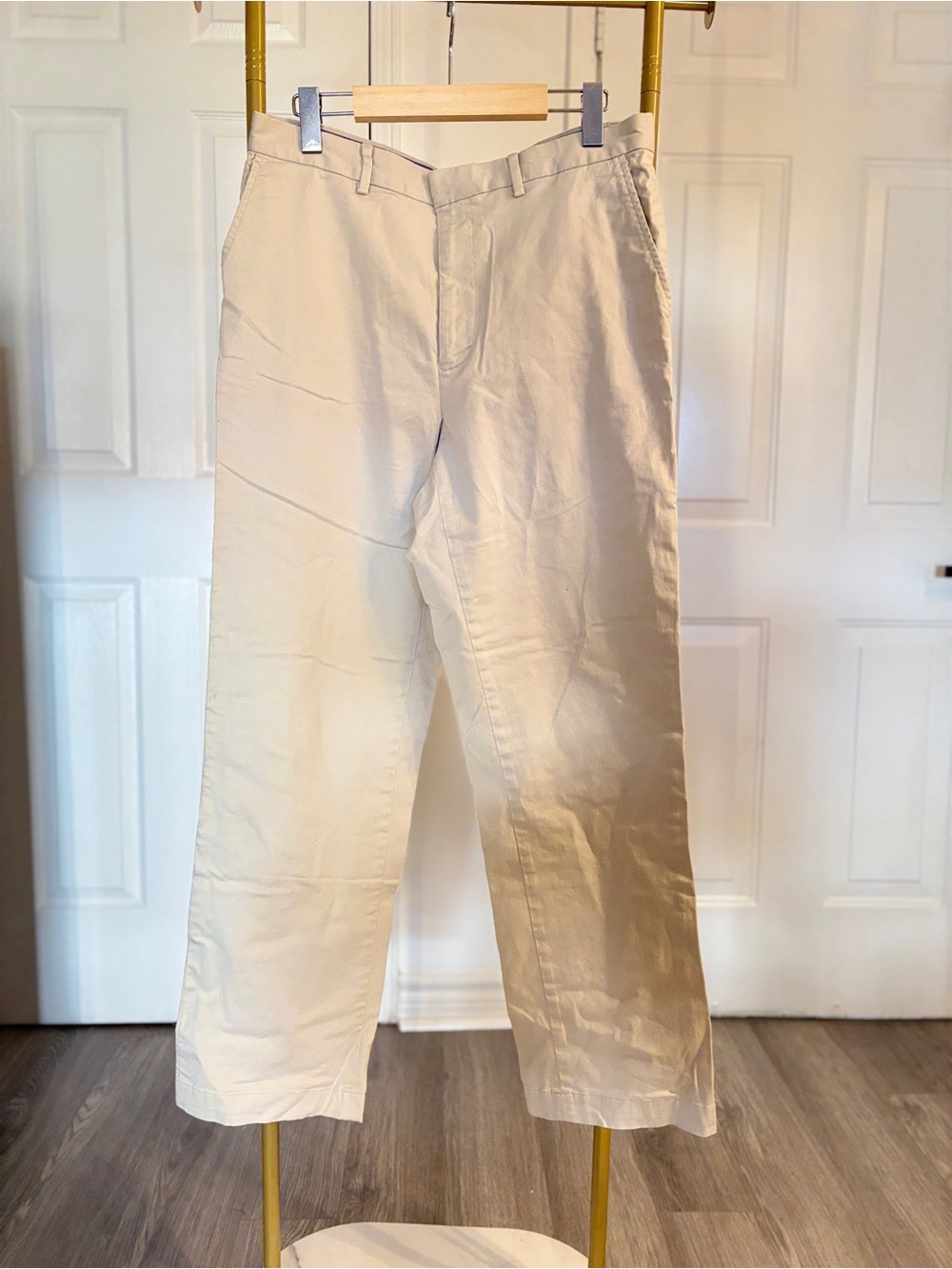 Tommy Hilfiger Men's Straight-Leg Chinos in Light Cream